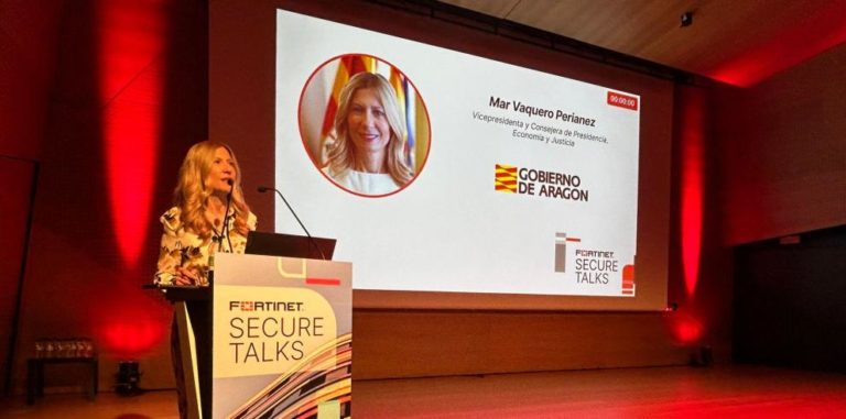 La vicepresidenta de Aragón subraya la importancia de la ciberseguridad en el congreso «Fortinet Secure Talks»
