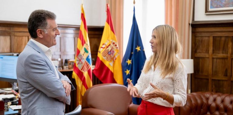 Mar Vaquero se reúne con el Presidente y la Fiscal Superior de Aragón