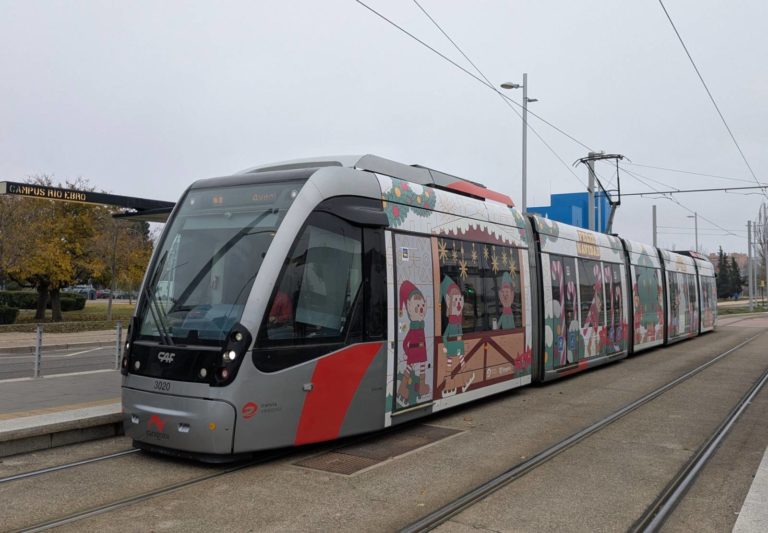 Modificaciones en el transporte público de Zaragoza para las fiestas navideñas
