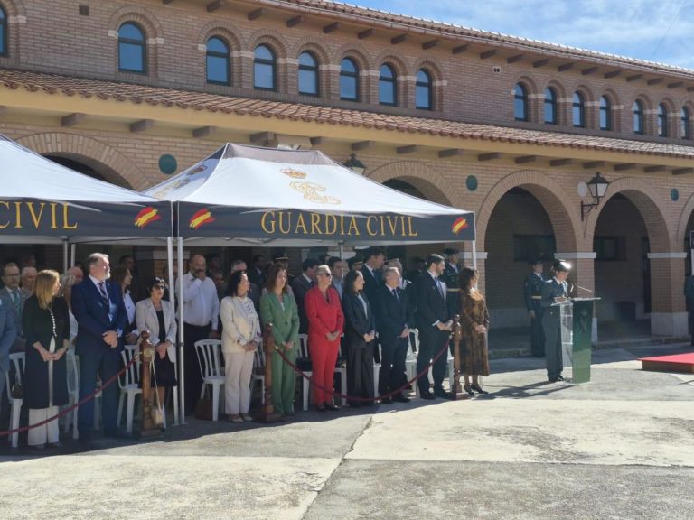Nolasco critica la reducción de efectivos de la Guardia Civil en Teruel y defiende su labor en el Día de la Patrona