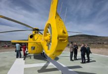 Aragón inaugura dos nuevas helisuperficies para traslados sanitarios nocturnos