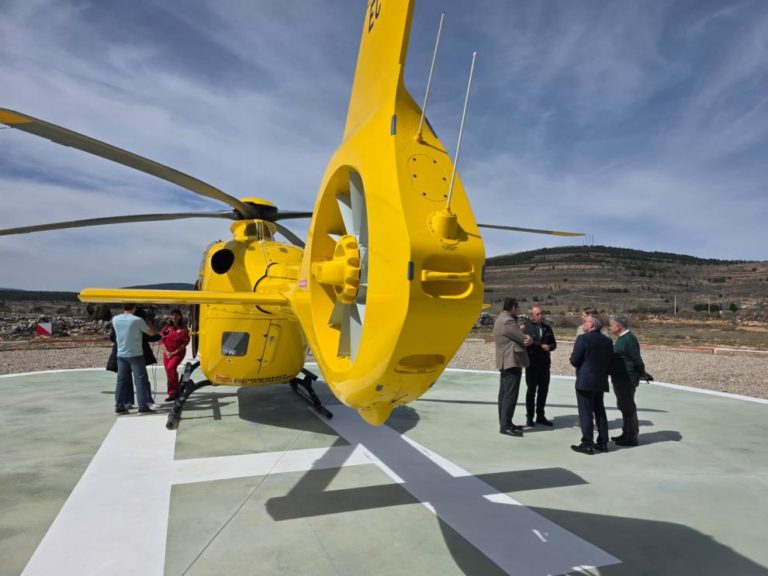 Aragón inaugura dos nuevas helisuperficies para traslados sanitarios nocturnos