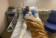 Óscar Villanueva, del Sala 10, se somete a cirugía de rodilla tras su lesión en partido