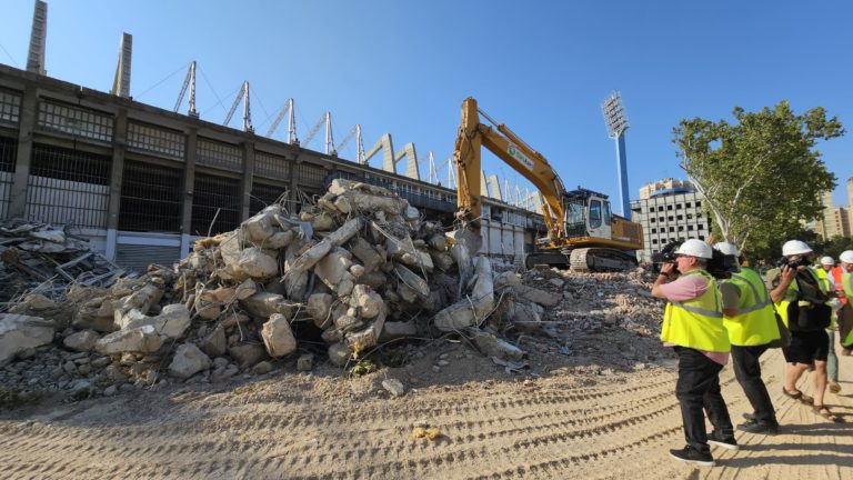 Las obras de La Romareda entran en la recta final de la primera fase