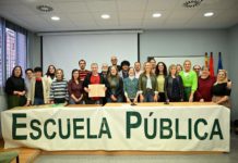 Pilar Alegría firma acuerdo por la educación pública en Aragón