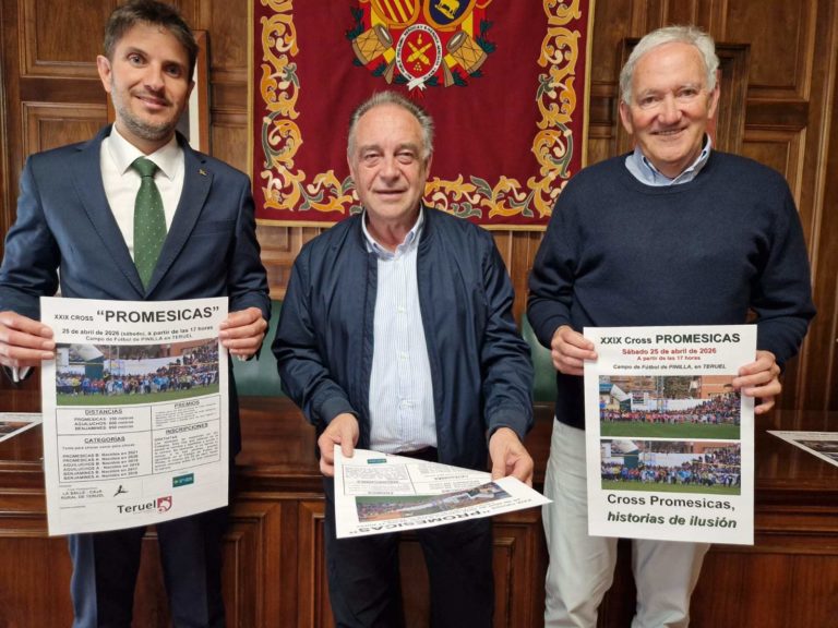 Pinilla se prepara para el XXIX Cross Promesicas, el evento de atletismo escolar en Teruel