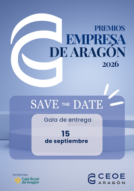Premios Empresa de Aragón 2026: Más de 50 candidaturas competirán por el reconocimiento el 15 de septiembre
