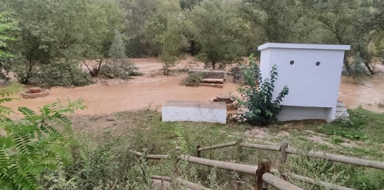 La CHE alerta del incremento de caudales tras las intensas lluvias registradas ayer