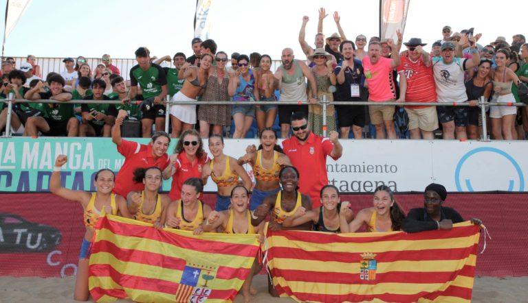 Dos medallas para Aragón en el Campeonato de España de Selecciones Territoriales de Balonmano Playa