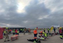 El Aeropuerto de Zaragoza moviliza a 250 efectivos en un simulacro de accidente aéreo