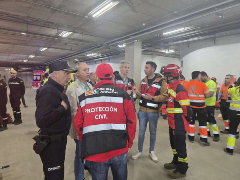 Un simulacro de accidente ferroviario en Aragón moviliza a más de 350 efectivos en la Estación Delicias