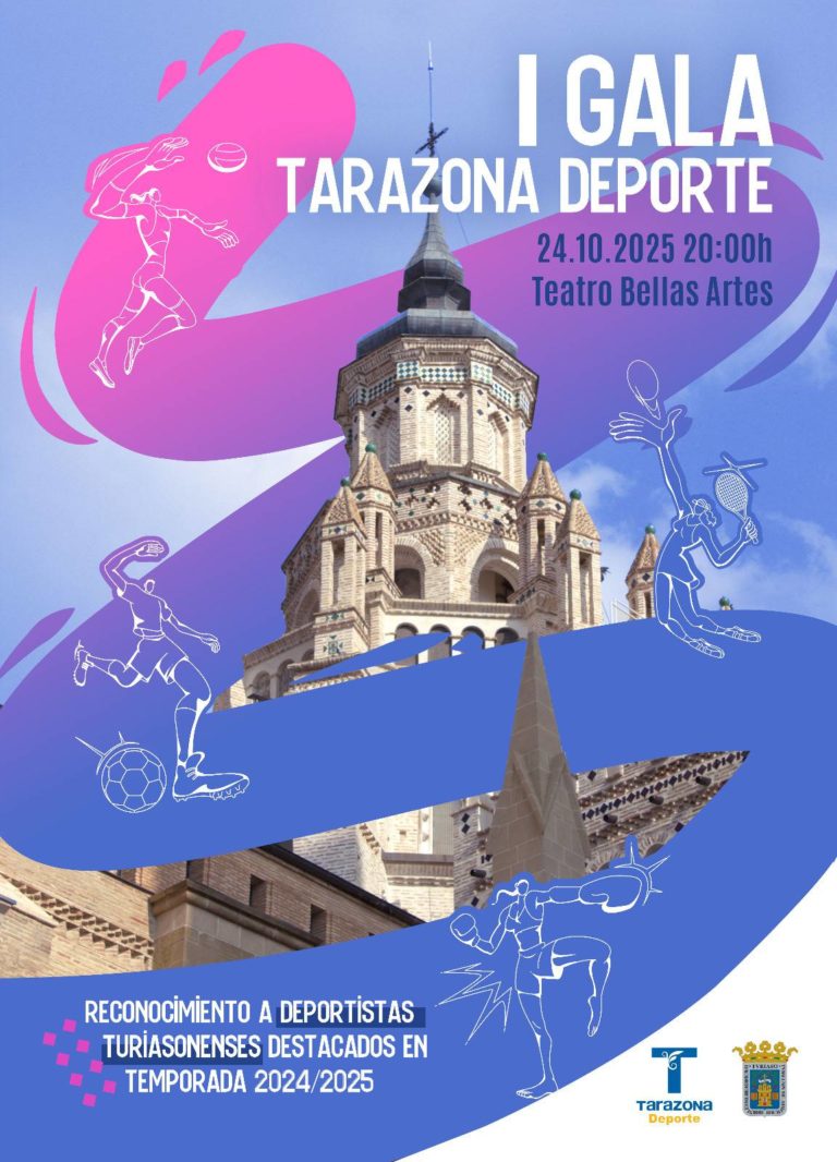 Tarazona celebra su I Gala Deporte el 24 de octubre con reconocimientos a los mejores atletas