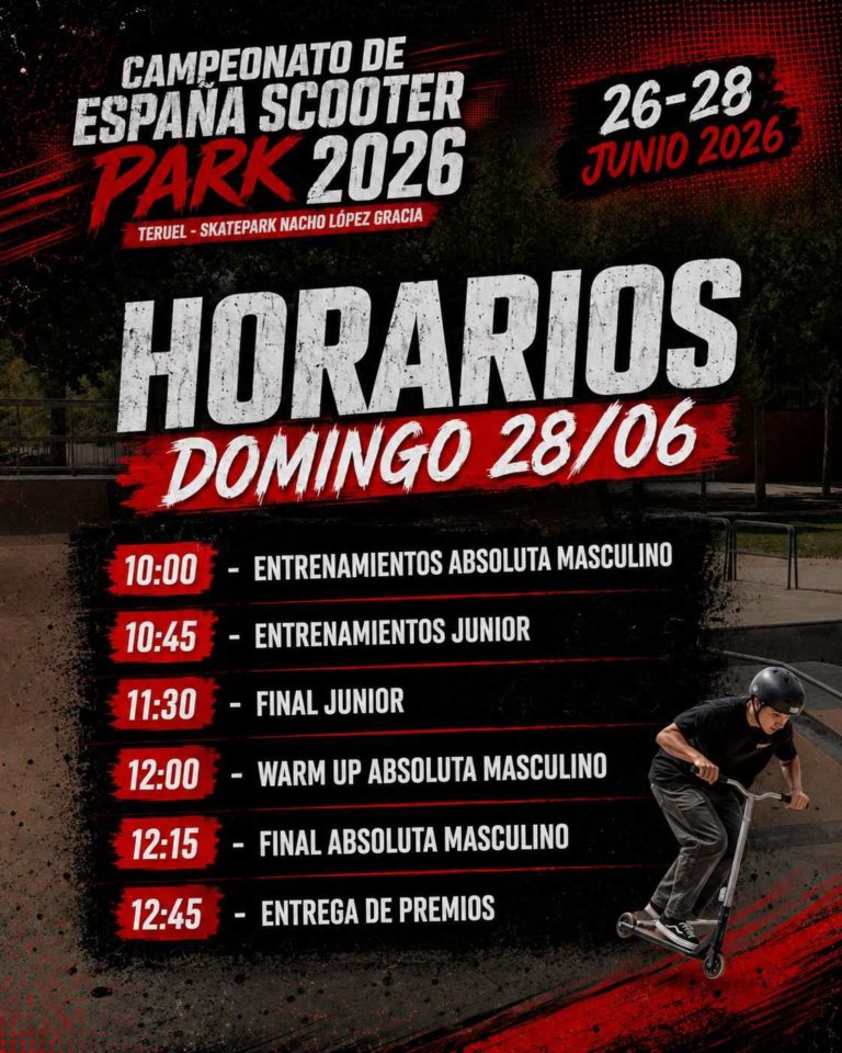 Teruel acoge el Campeonato de España de Scooter Park con récord de participación