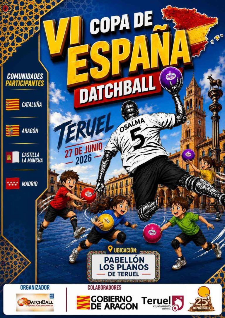Teruel acoge este sábado la VI Copa de España de Datchball con la participación de 32 equipos