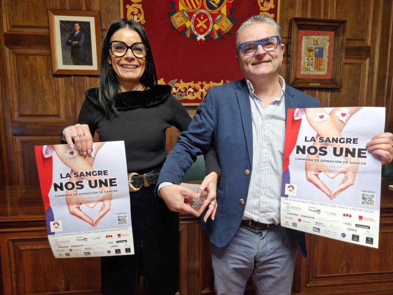 Teruel lanza la tercera edición de la campaña de donación de sangre “La Sangre que nos Une”