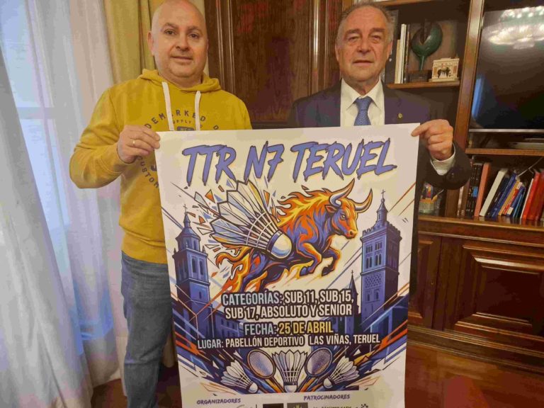 Teruel será sede de un torneo nacional de bádminton con 90 jugadores el 25 de abril