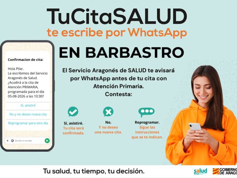 TuCitaSalud de Atención Primaria se extiende a los 15 centros de salud del Sector Barbastro