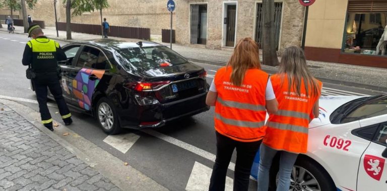 Controles de VTC durante las fiestas del Pilar en Zaragoza: 37 vehículos sin licencia detectados