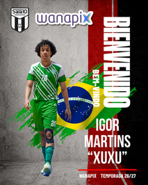 Wanapix Zaragoza incorpora al cierre brasileño Xuxu para su regreso a Primera División_1_compressed