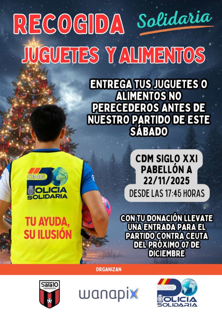 Sala 10 y Policía Solidaria organizan recogida de juguetes y alimentos para Navidad