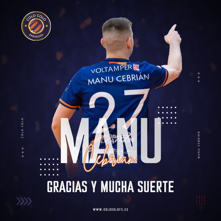 Manu Cebrían no seguirá en Colo Colo Zaragoza