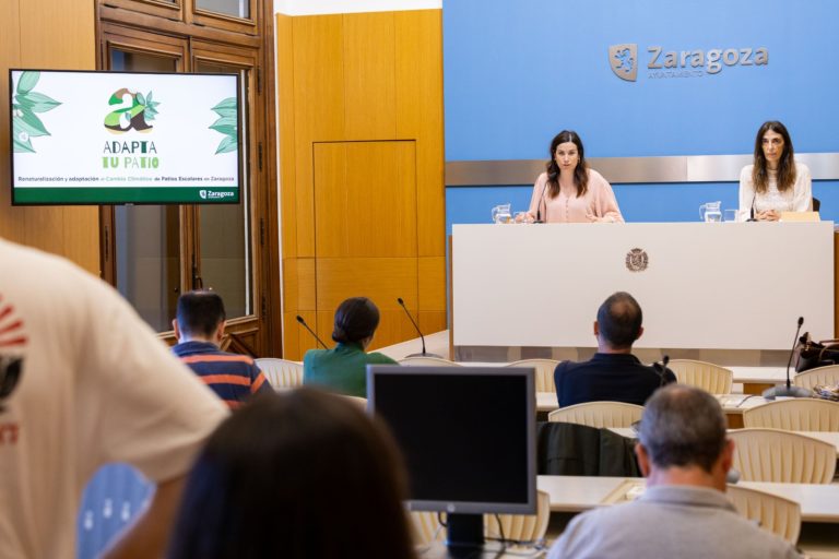 Zaragoza lanza el proyecto ‘Adapta tu Patio’ para naturalizar colegios
