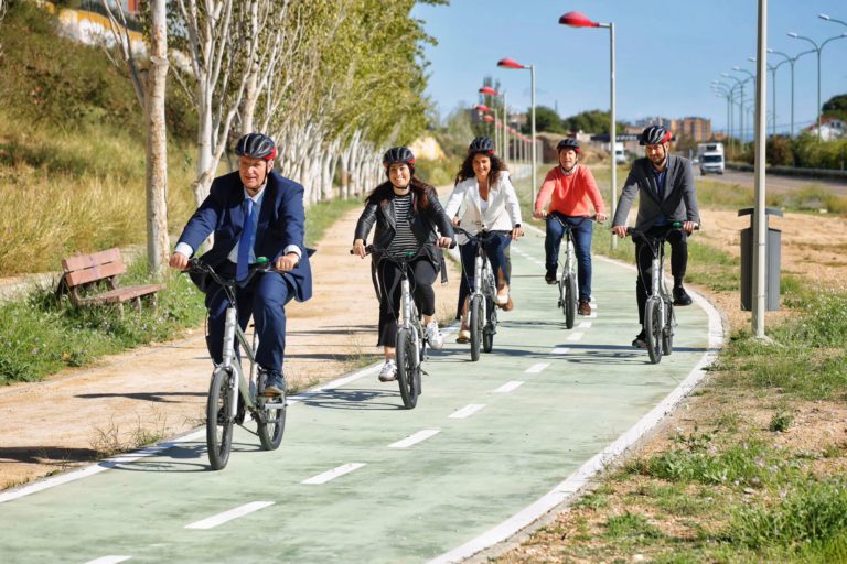 Inaugurado el nuevo carril bici que conecta Zaragoza con Cuarte de Huerva