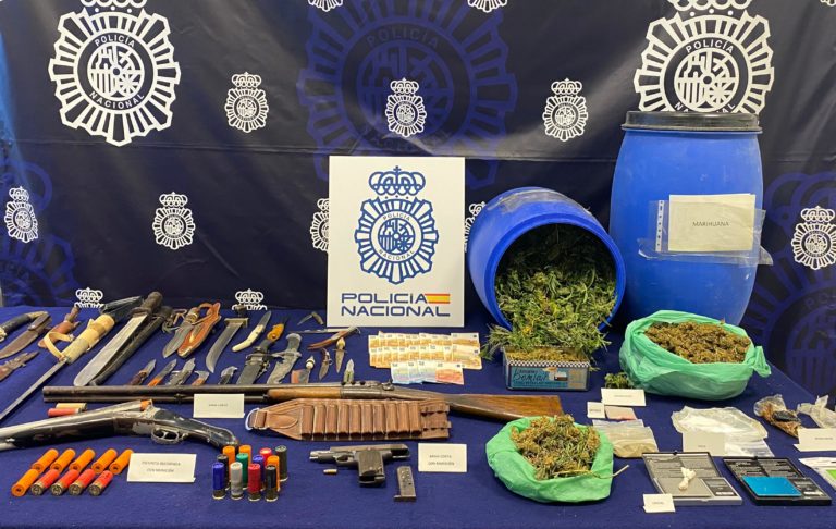Detenidos en Calatayud por delito contra la salud pública y tenencia ilícita de armas