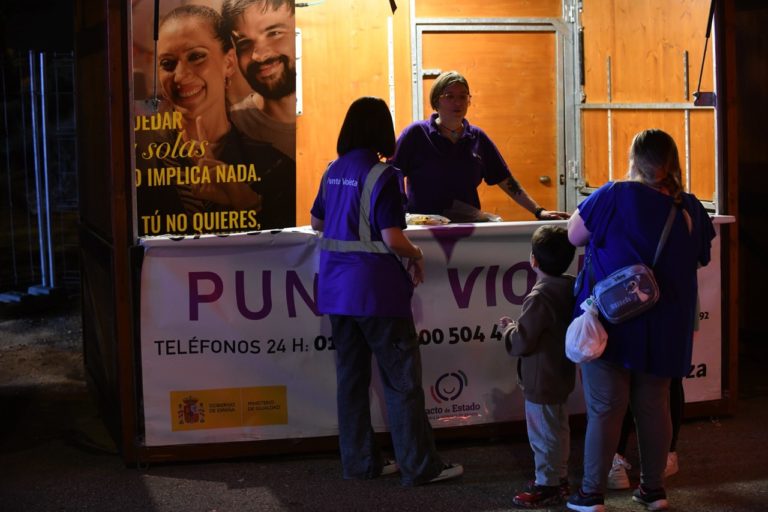 Los Puntos Violeta informaron a más de 17.000 personas en las Fiestas del Pilar