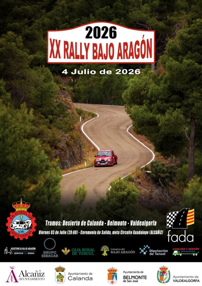 XX Rally Bajo Aragón contará con una amplia participación de pilotos locales y nacionales_1_compressed