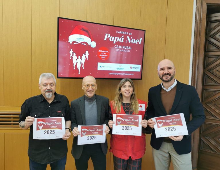 Zaragoza acoge el 21 de diciembre la carrera solidaria de Papá Noel con 4.000 participantes