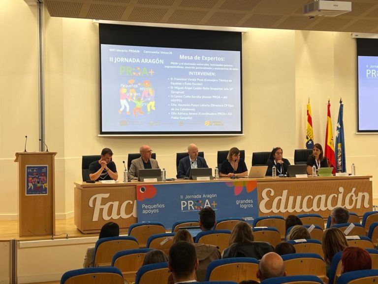 Zaragoza acoge la II Jornada PROA+ para impulsar la equidad en la educación