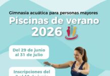 Zaragoza lanza 24 cursos de gimnasia acuática para mayores en 15 piscinas municipales este verano