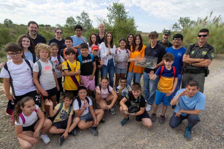 Zaragoza lanza una iniciativa para proteger al galápago europeo en el río Gállego