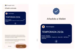 El Real Zaragoza estrena el acceso NFC para sus abonados