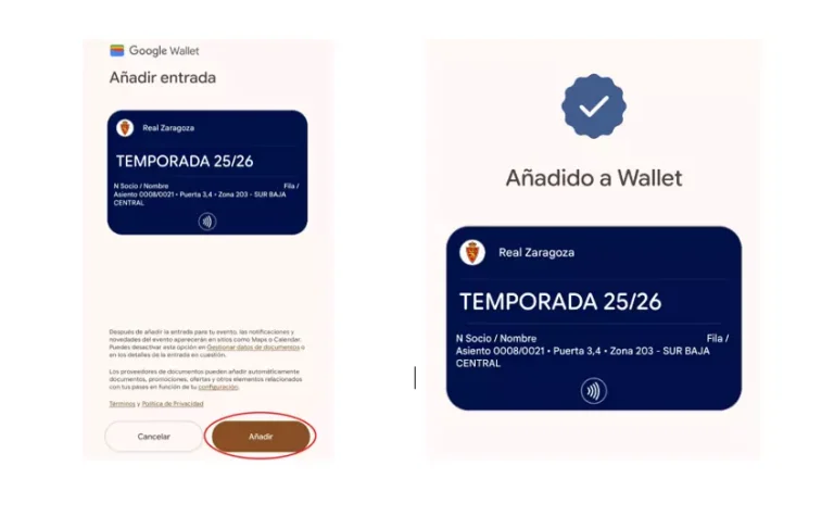 El Real Zaragoza estrena el acceso NFC para sus abonados