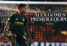 Alex Gomes ya es jugador del primer equipo del Real Zaragoza: el futuro se escribe en casa