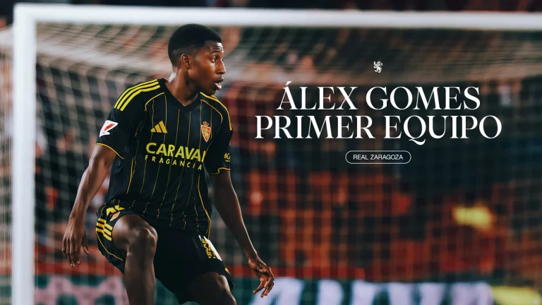 Alex Gomes ya es jugador del primer equipo del Real Zaragoza: el futuro se escribe en casa