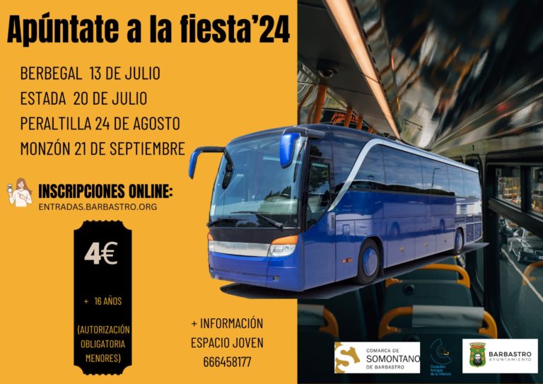 Servicio de autobús para que los jóvenes puedan disfrutar con seguridad de las fiestas de municipios vecinos