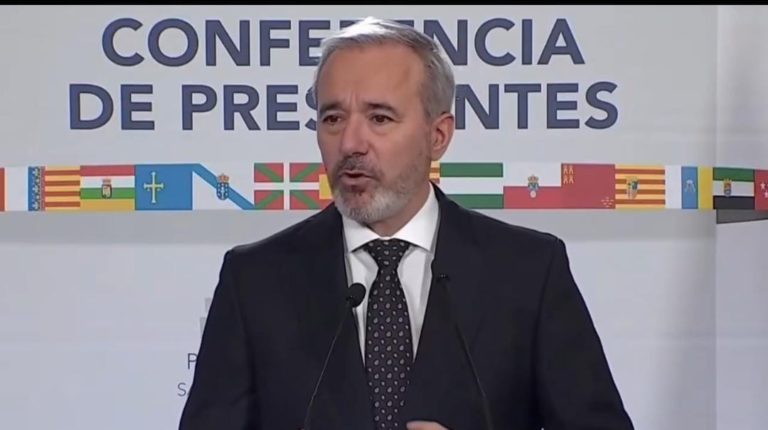 Azcón critica la falta de acuerdos y de diálogo real en la Conferencia de Presidentes