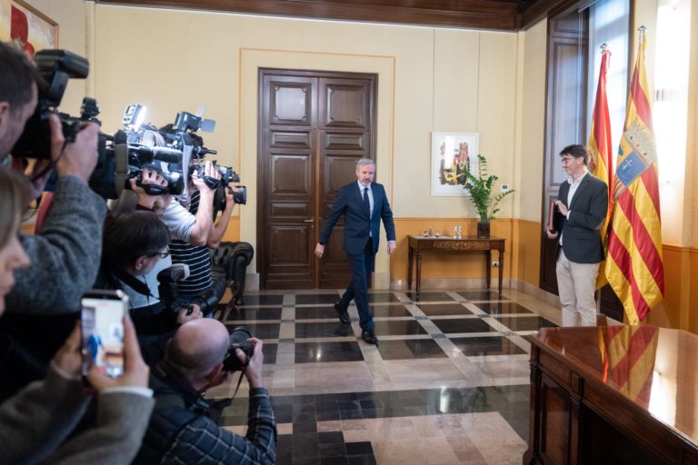 Azcón convoca elecciones autonómicas para el 8 de Febrero