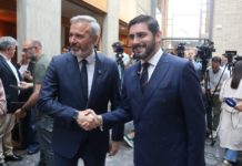 PP y Vox cierran un acuerdo para investir a Azcón como presidente de Aragón con una vicepresidencia y tres consejerías para la formación de Nolasco