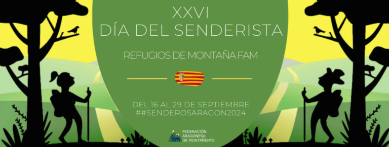 El XXVI Día del Senderista de Aragón tendrá lugar el próximo domingo 29 de septiembre