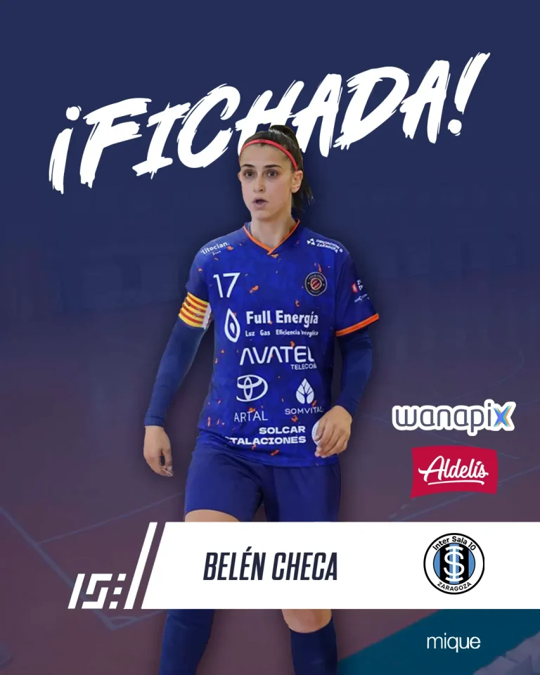 Belén Checa lucirá los colores del Wanapix Aldelís InterSala10