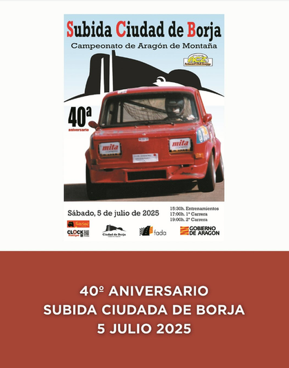 Borja celebra 40 años de la Subida Ciudad de Borja con un intenso fin de semana de automovilismo