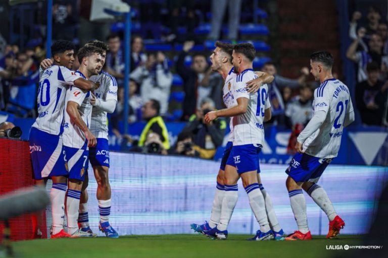 Mario Soberón transformó el primer penalti señalado al Real Zaragoza y su quinto gol de la temporada