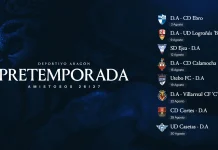 Los ocho rivales de pretemporada del Deportivo Aragón
