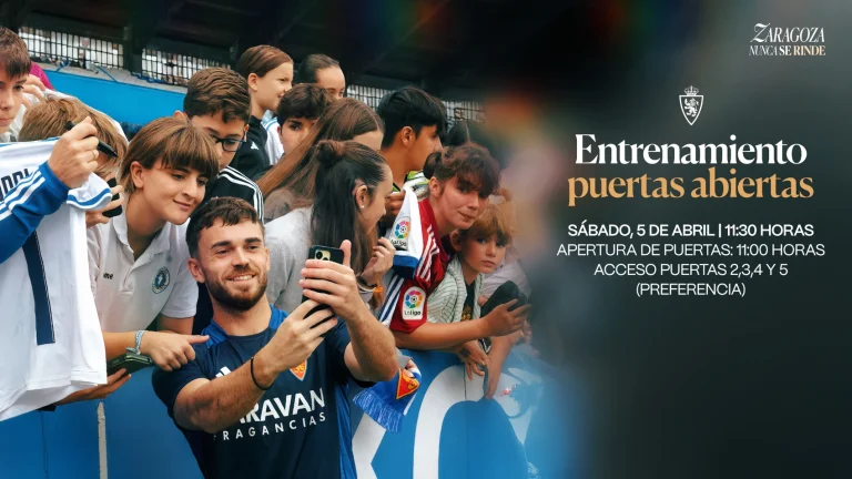 Entrenamiento del Real Zaragoza a puerta abierta el sábado en en La Romareda