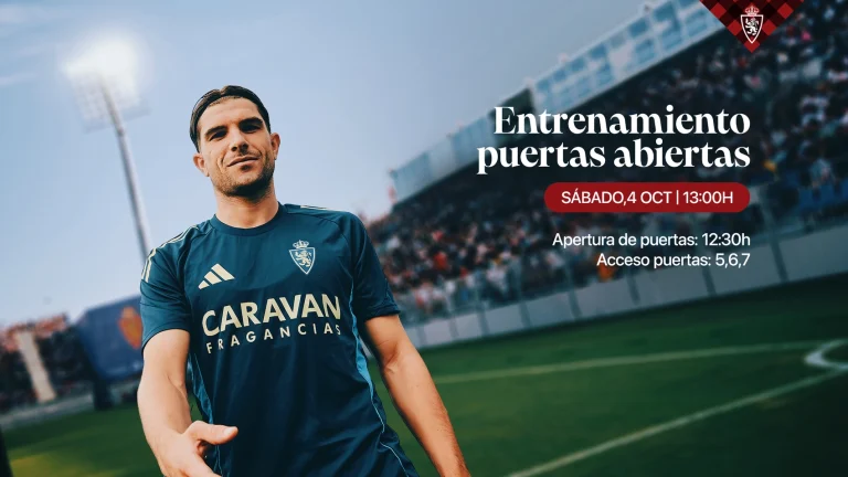 El Real Zaragoza abrirá las puertas de su entrenamiento el Día del Pregón
