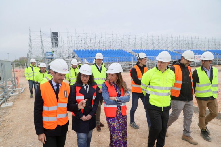 Avanzan las obras del nuevo estadio provisional del Real Zaragoza